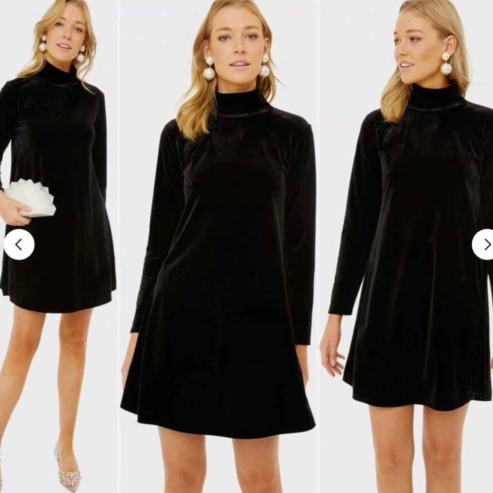 Elegant Black Velvet Dress